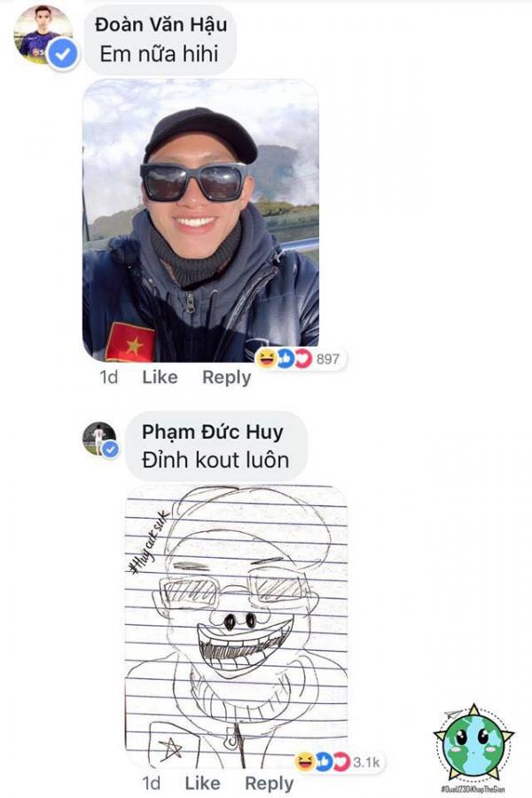 Cứ tưởng Đức Huy U23 chuyển nghề vẽ tranh biếm họa, nào ngờ sự thật còn hài hước hơn thế Cứ tưởng Đức Huy U23 chuyển nghề vẽ tranh biếm họa, nào ngờ sự thật còn hài hước hơn thế