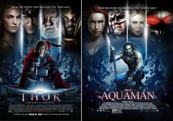 Marvel và DC: Vũ trụ song song giữa những tấm poster Marvel và DC: Vũ trụ song song giữa những tấm poster