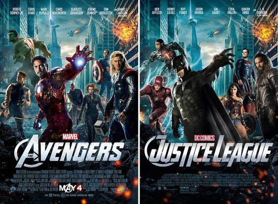Marvel và DC: Vũ trụ song song giữa những tấm poster Marvel và DC: Vũ trụ song song giữa những tấm poster