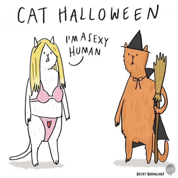 Bộ tranh hài hước: Trăm ngàn tình huống éo le khi thiên hạ chơi lễ Halloween Bộ tranh hài hước: Trăm ngàn tình huống éo le khi thiên hạ chơi lễ Halloween