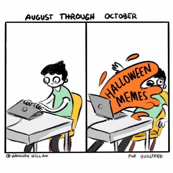 Bộ tranh hài hước: Trăm ngàn tình huống éo le khi thiên hạ chơi lễ Halloween Bộ tranh hài hước: Trăm ngàn tình huống éo le khi thiên hạ chơi lễ Halloween