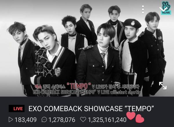 Tròn 1 giờ sau khi tung ra 'Tempo', EXO đã khiến cả K-Pop rung chuyển với loạt thành tích 'khủng' Tròn 1 giờ sau khi tung ra 'Tempo', EXO đã khiến cả K-Pop rung chuyển với loạt thành tích 'khủng'