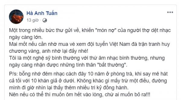 Cầu thủ bóng đá gửi email tha thiết xin Hà Anh Tuấn được book vé trễ vì phải tập luyện cho AFF Cup Cầu thủ bóng đá gửi email tha thiết xin Hà Anh Tuấn được book vé trễ vì phải tập luyện cho AFF Cup