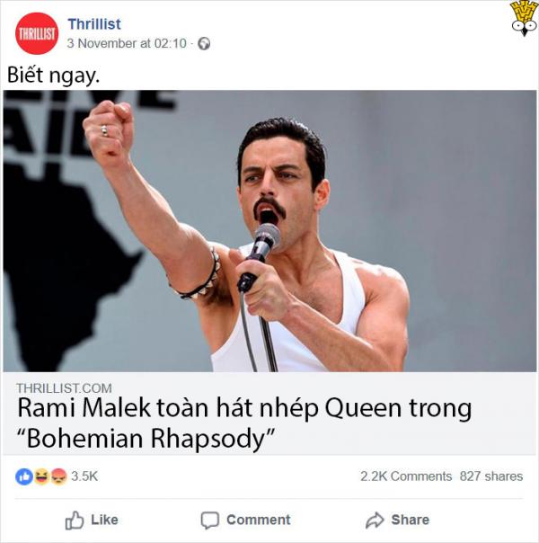 Chê Rami Malek hát nhép, tờ báo bị cộng đồng mạng chê cười Chê Rami Malek hát nhép, tờ báo bị cộng đồng mạng chê cười