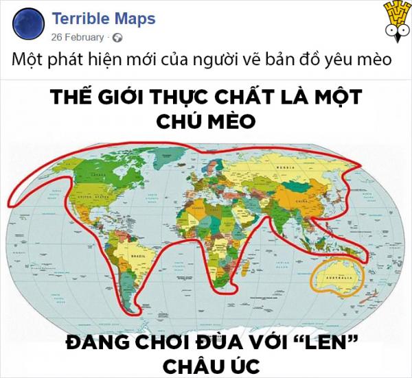 'Xoắn não' khi sử dụng những tấm bản đồ vui tính nhất hành tinh 'Xoắn não' khi sử dụng những tấm bản đồ vui tính nhất hành tinh