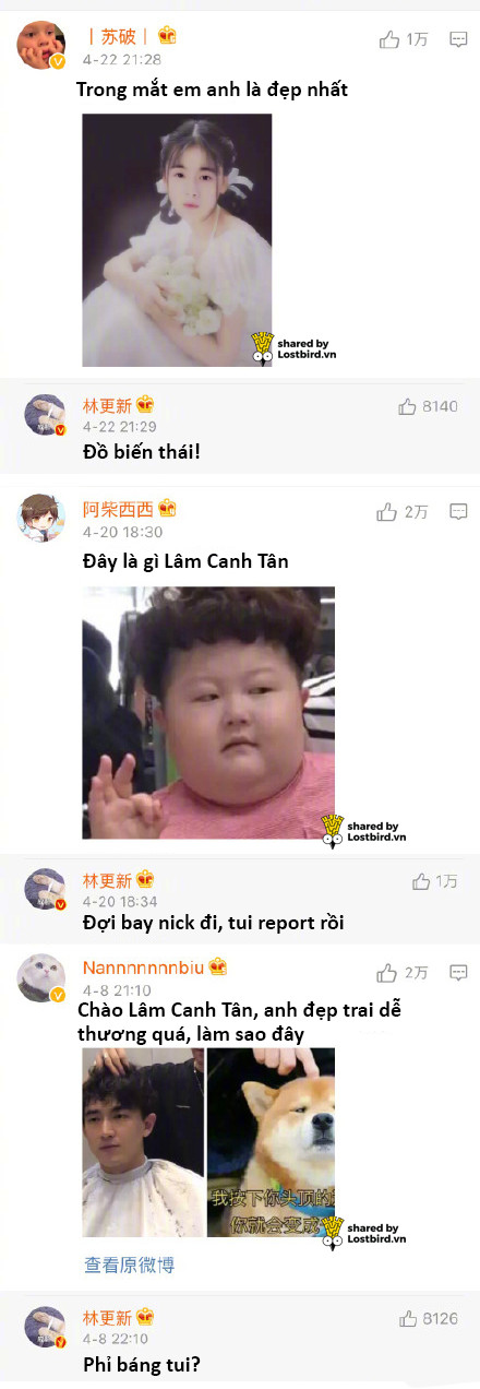 Lâm Canh Tân: Rất thích 'buôn dưa' với fan, tự khen mình đẹp trai, ai chê xấu còn đòi report Weibo Lâm Canh Tân: Rất thích 'buôn dưa' với fan, tự khen mình đẹp trai, ai chê xấu còn đòi report Weibo