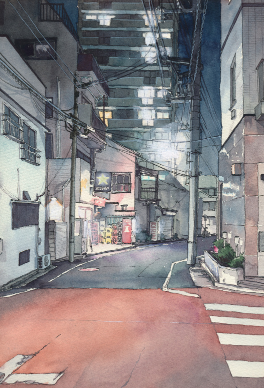Đêm Tokyo dưới con mắt của người họa sĩ từng tham gia làm phim 'Your Name' Đêm Tokyo dưới con mắt của người họa sĩ từng tham gia làm phim 'Your Name'