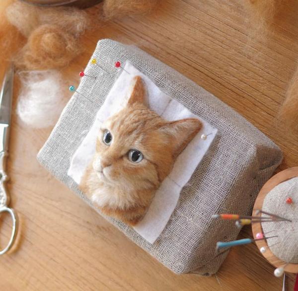 Nghệ sĩ Nhật Bản làm chân dung mèo 3D bằng sợi len và vải nỉ khiến nhiều người kinh ngạc vì quá thật Nghệ sĩ Nhật Bản làm chân dung mèo 3D bằng sợi len và vải nỉ khiến nhiều người kinh ngạc vì quá thật