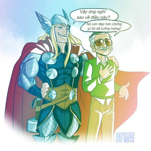 'Huyền thoại Marvel' Stan Lee qua nét vẽ của các họa sĩ trên khắp thế giới 'Huyền thoại Marvel' Stan Lee qua nét vẽ của các họa sĩ trên khắp thế giới