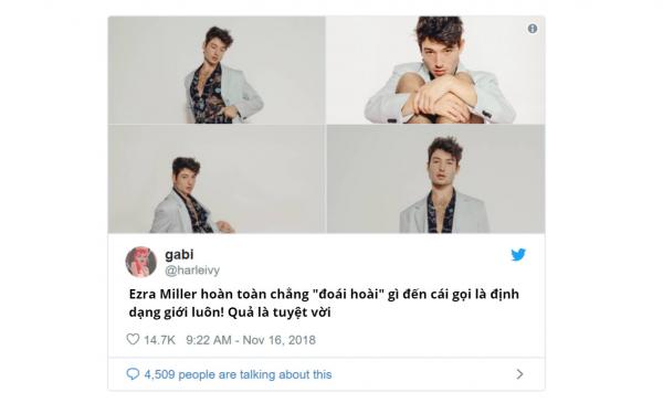 Ezra Miller trên tạp chí 'Playboy' - Sự kiện đầy ý nghĩa đối với cộng đồng LGBTQ+ Ezra Miller trên tạp chí 'Playboy' - Sự kiện đầy ý nghĩa đối với cộng đồng LGBTQ+