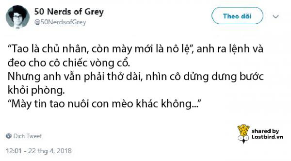 '50 Sắc Thái' nóng bỏng như thế mà được 'mọt sách' viết lại thì như thế nào? '50 Sắc Thái' nóng bỏng như thế mà được 'mọt sách' viết lại thì như thế nào?