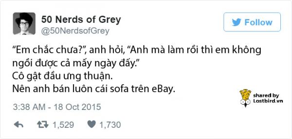 '50 Sắc Thái' nóng bỏng như thế mà được 'mọt sách' viết lại thì như thế nào? '50 Sắc Thái' nóng bỏng như thế mà được 'mọt sách' viết lại thì như thế nào?