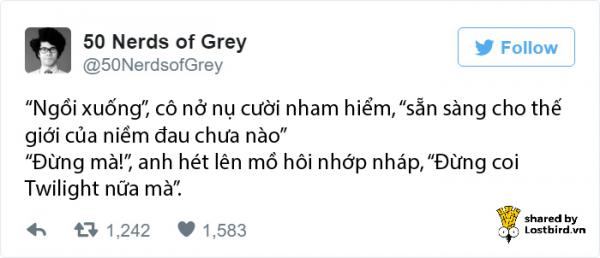 '50 Sắc Thái' nóng bỏng như thế mà được 'mọt sách' viết lại thì như thế nào? '50 Sắc Thái' nóng bỏng như thế mà được 'mọt sách' viết lại thì như thế nào?