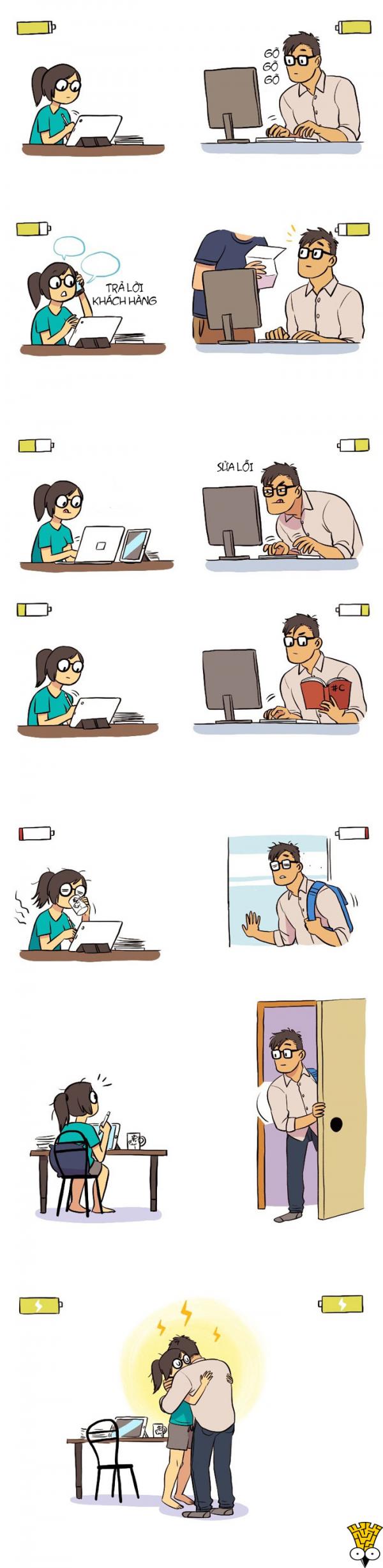 Truyện tranh: Tình yêu giữa chàng I.T và nàng họa sĩ thì như thế nào? Truyện tranh: Tình yêu giữa chàng I.T và nàng họa sĩ thì như thế nào?