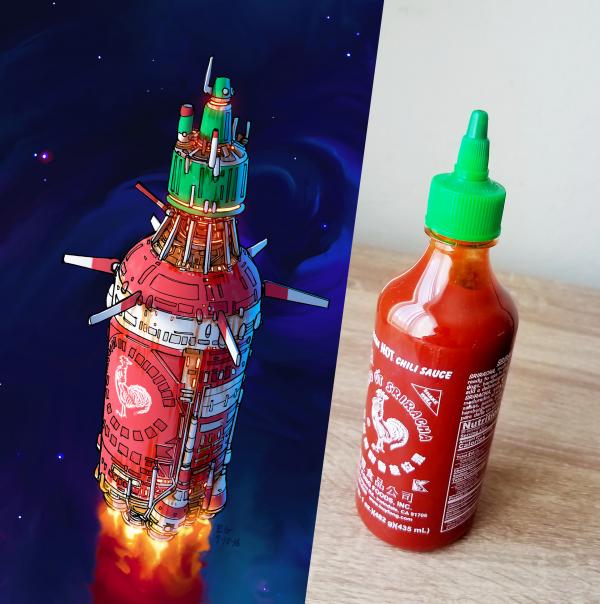 Chàng kỹ sư tạo ra các bản vẽ phi thuyền 'xịn xò' như phim viễn tưởng chỉ từ vật dụng hằng ngày Chàng kỹ sư tạo ra các bản vẽ phi thuyền 'xịn xò' như phim viễn tưởng chỉ từ vật dụng hằng ngày