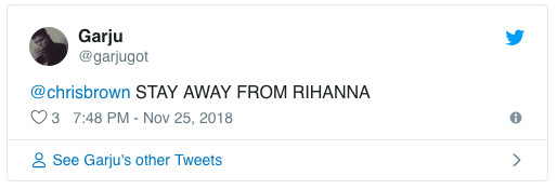 Fan phẫn nộ vì Chris Brown bình luận ảnh gợi cảm của Rihanna sau gần 10 năm xảy ra scandal bạo hành Fan phẫn nộ vì Chris Brown bình luận ảnh gợi cảm của Rihanna sau gần 10 năm xảy ra scandal bạo hành