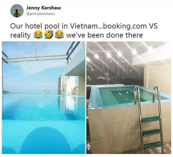 Lúc đặt phòng khách sạn cũng như khi mua đồ, đừng quá tin vào hình ảnh trên mạng Lúc đặt phòng khách sạn cũng như khi mua đồ, đừng quá tin vào hình ảnh trên mạng