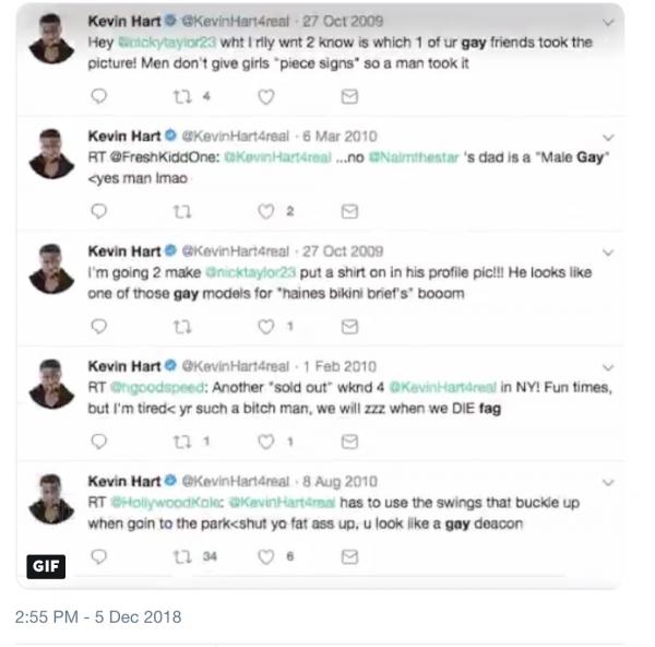Kevin Hart rút khỏi vị trí MC lễ trao giải Oscar 2019 vì scandal kỳ thị người đồng tính Kevin Hart rút khỏi vị trí MC lễ trao giải Oscar 2019 vì scandal kỳ thị người đồng tính
