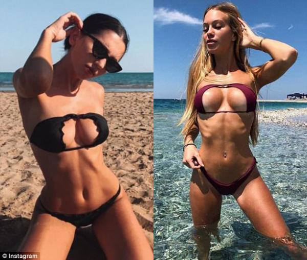 Bikini với phần áo lộn ngược - Trào lưu chỉ dành cho những cô nàng dũng cảm Bikini với phần áo lộn ngược - Trào lưu chỉ dành cho những cô nàng dũng cảm