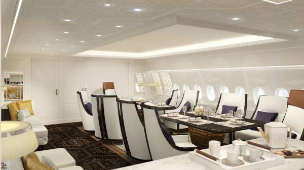 Hãng Boeing ra mắt 2 mẫu máy bay siêu sang, một chuyến có thể bay nửa vòng trái đất Hãng Boeing ra mắt 2 mẫu máy bay siêu sang, một chuyến có thể bay nửa vòng trái đất