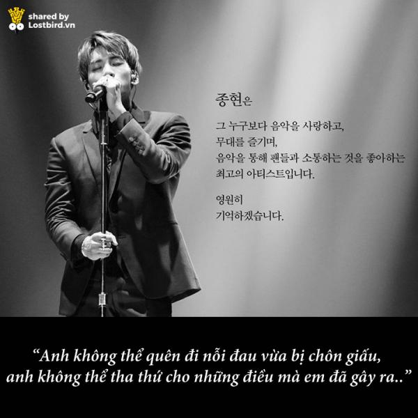 Jonghyun (SHINee) và những lời bài hát đẹp như thơ của một thiên tài mà bạn đã lãng quên Jonghyun (SHINee) và những lời bài hát đẹp như thơ của một thiên tài mà bạn đã lãng quên