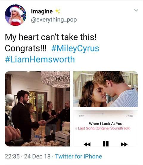 Loạt bằng chứng khiến fan tin rằng Miley Cyrus và Liam Hemsworth đã tổ chức đám cưới bí mật Loạt bằng chứng khiến fan tin rằng Miley Cyrus và Liam Hemsworth đã tổ chức đám cưới bí mật