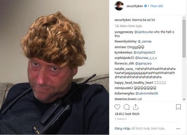 Chàng vệ sĩ 'lầy lội' của Ed Sheeran suốt ngày đăng ảnh lên Instagram trêu chọc ông chủ Chàng vệ sĩ 'lầy lội' của Ed Sheeran suốt ngày đăng ảnh lên Instagram trêu chọc ông chủ
