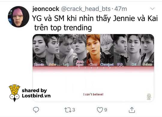 Jennie và Kai hẹn hò: Dân mạng hóa cú sốc đầu năm thành loạt meme hài điên đảo Jennie và Kai hẹn hò: Dân mạng hóa cú sốc đầu năm thành loạt meme hài điên đảo