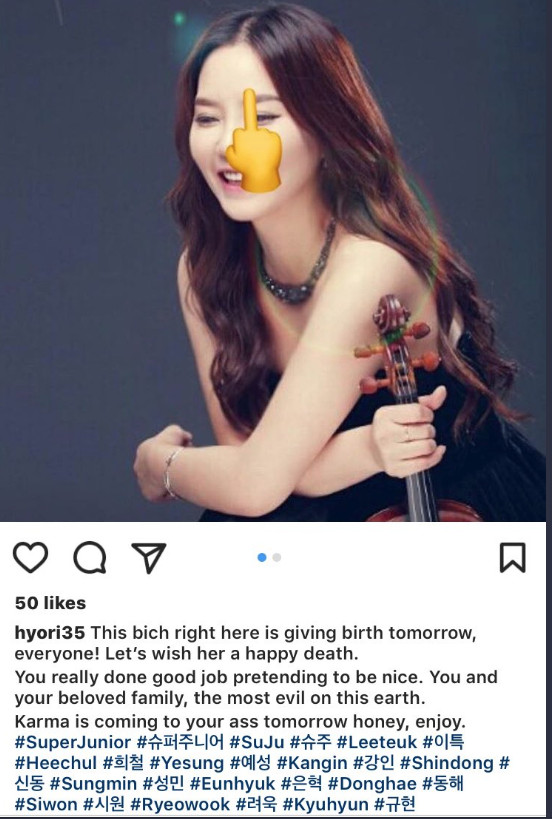 Chị gái Kyuhyun kêu cứu trên Instagram khi bị fan cuồng của em theo dõi, dọa giết suốt 3 năm Chị gái Kyuhyun kêu cứu trên Instagram khi bị fan cuồng của em theo dõi, dọa giết suốt 3 năm