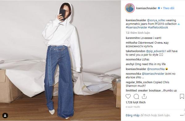 Quần jeans bất đối xứng - 'Quái vật' thời trang đầu năm 2019 Quần jeans bất đối xứng - 'Quái vật' thời trang đầu năm 2019