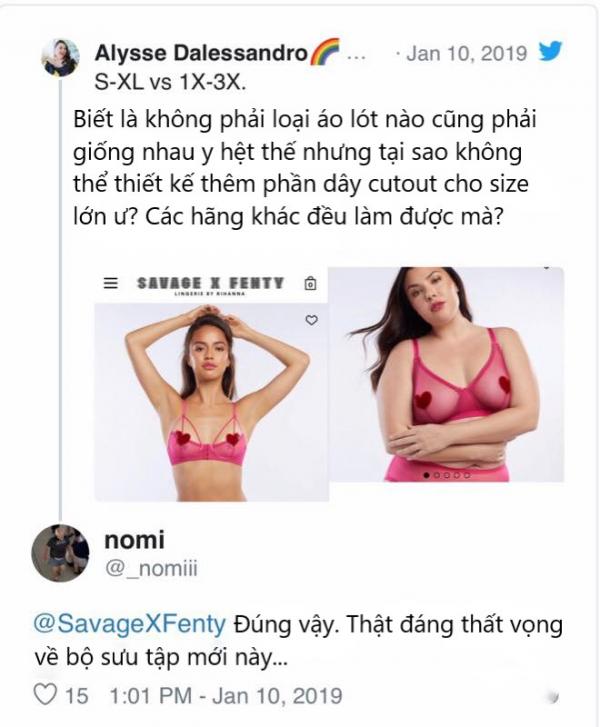 BST đồ lót mới của Rihanna nhận 'gạch đá' vì thiết kế phân biệt với những người ngực to BST đồ lót mới của Rihanna nhận 'gạch đá' vì thiết kế phân biệt với những người ngực to