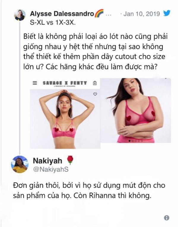 BST đồ lót mới của Rihanna nhận 'gạch đá' vì thiết kế phân biệt với những người ngực to BST đồ lót mới của Rihanna nhận 'gạch đá' vì thiết kế phân biệt với những người ngực to