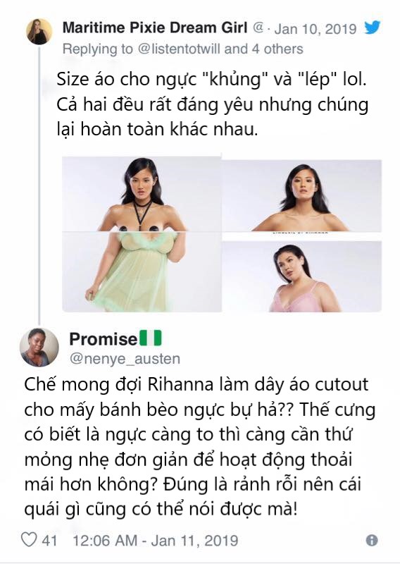 BST đồ lót mới của Rihanna nhận 'gạch đá' vì thiết kế phân biệt với những người ngực to BST đồ lót mới của Rihanna nhận 'gạch đá' vì thiết kế phân biệt với những người ngực to