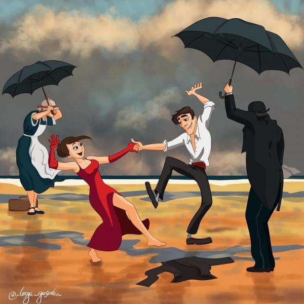 Hoạ sĩ vẽ lại hậu trường của những bức tranh nổi tiếng khiến ai cũng bật cười Hoạ sĩ vẽ lại hậu trường của những bức tranh nổi tiếng khiến ai cũng bật cười