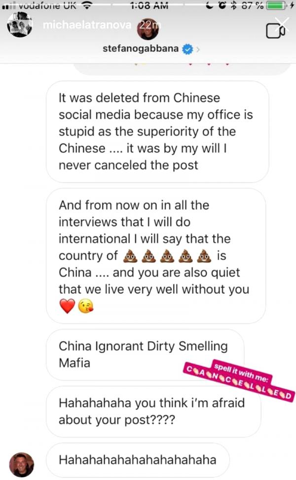 Nữ người mẫu tưởng đời 'lên hương' sau quảng cáo cho Dolce & Gabbana, ai dè bị tẩy chay hàng loạt Nữ người mẫu tưởng đời 'lên hương' sau quảng cáo cho Dolce & Gabbana, ai dè bị tẩy chay hàng loạt