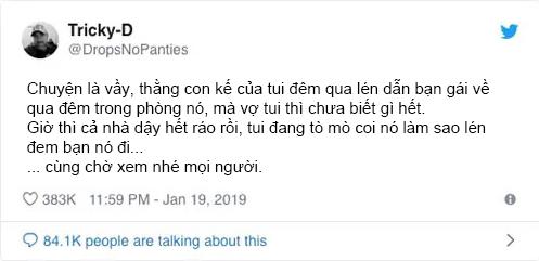 Bố dượng của năm: Tường thuật trực tiếp con của vợ lén dẫn bạn gái về nhà ngủ Bố dượng của năm: Tường thuật trực tiếp con của vợ lén dẫn bạn gái về nhà ngủ