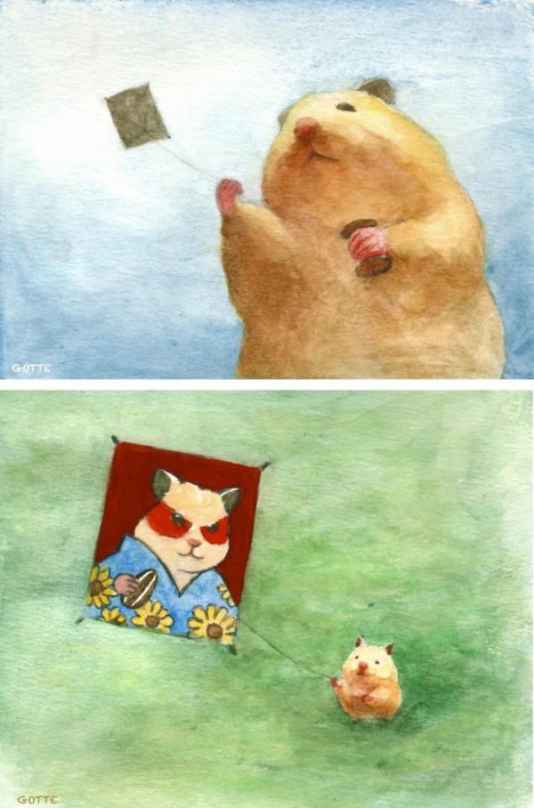Bộ tranh cuộc sống thường nhật của bé hamster khiến ai cũng á ố vì quá dễ thương Bộ tranh cuộc sống thường nhật của bé hamster khiến ai cũng á ố vì quá dễ thương