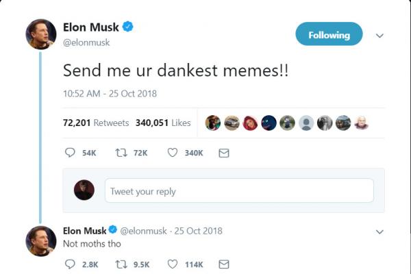 Chán công việc ở Tesla, tỉ phú Elon Musk tổ chức cuộc thi meme cho cộng đồng mạng Chán công việc ở Tesla, tỉ phú Elon Musk tổ chức cuộc thi meme cho cộng đồng mạng