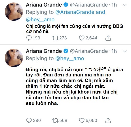 Khoe hình xăm tiếng Nhật mới 'so deep', Ariana Grande phải xóa lẹ khi biết ý nghĩa nhảm nhí của nó Khoe hình xăm tiếng Nhật mới 'so deep', Ariana Grande phải xóa lẹ khi biết ý nghĩa nhảm nhí của nó