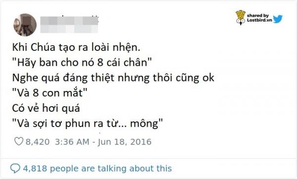 Chúa đã nghĩ gì khi ngài sáng tạo ra các loài sinh vật này nhỉ? Chúa đã nghĩ gì khi ngài sáng tạo ra các loài sinh vật này nhỉ?