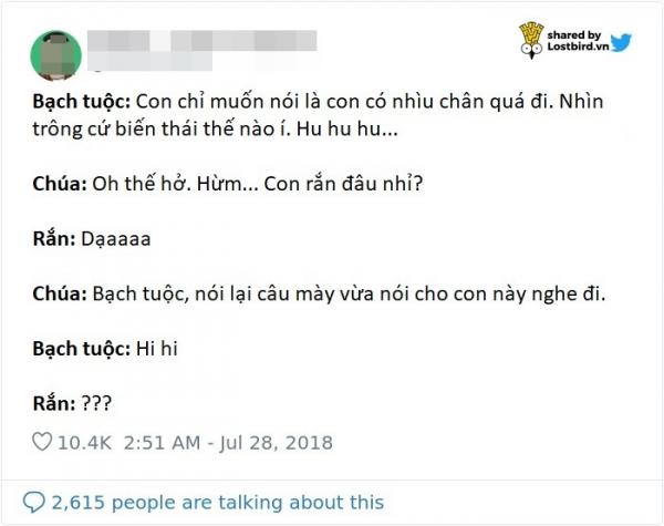 Chúa đã nghĩ gì khi ngài sáng tạo ra các loài sinh vật này nhỉ? Chúa đã nghĩ gì khi ngài sáng tạo ra các loài sinh vật này nhỉ?