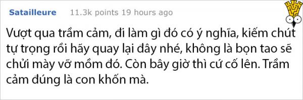 Chàng trai trầm cảm đăng hình lên Reddit để bị chế giễu nhưng lại nhận được kết quả bất ngờ Chàng trai trầm cảm đăng hình lên Reddit để bị chế giễu nhưng lại nhận được kết quả bất ngờ