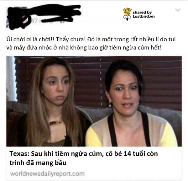 Cười ra nước mắt khi nghe anti-vaxxer đưa ra những lí do bài trừ vắc-xin: Còn gì ngớ ngẩn hơn? Cười ra nước mắt khi nghe anti-vaxxer đưa ra những lí do bài trừ vắc-xin: Còn gì ngớ ngẩn hơn?