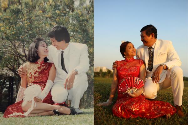 Trầm trồ với bộ ảnh #30yearchallenge tái hiện ngày cưới của bố mẹ cách đây 30 năm Trầm trồ với bộ ảnh #30yearchallenge tái hiện ngày cưới của bố mẹ cách đây 30 năm