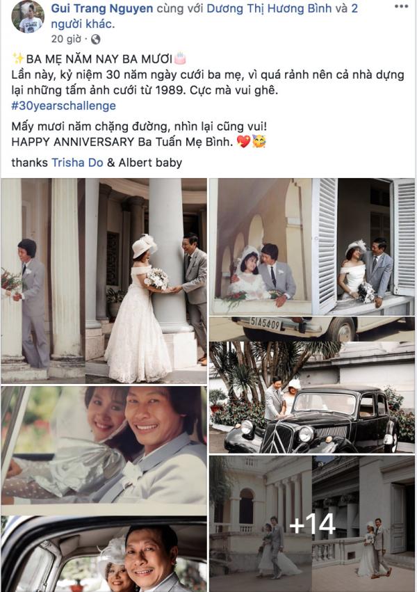 Trầm trồ với bộ ảnh #30yearchallenge tái hiện ngày cưới của bố mẹ cách đây 30 năm Trầm trồ với bộ ảnh #30yearchallenge tái hiện ngày cưới của bố mẹ cách đây 30 năm