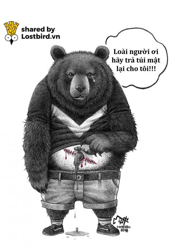 Bộ tranh ANIMAN khắc họa thế giới động vật đáng thương vì bàn tay nhuốm máu của con người Bộ tranh ANIMAN khắc họa thế giới động vật đáng thương vì bàn tay nhuốm máu của con người