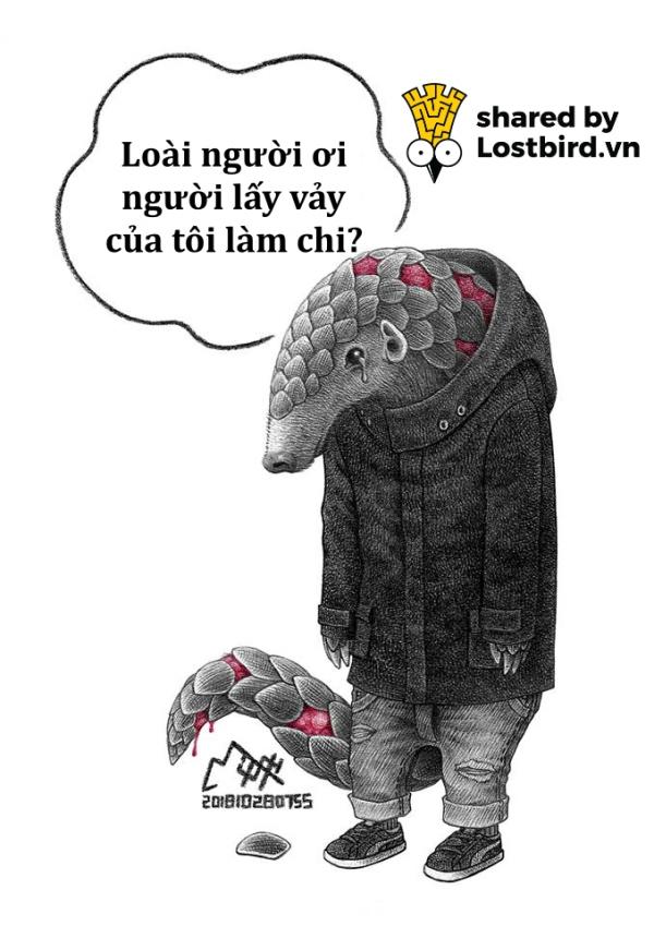 Bộ tranh ANIMAN khắc họa thế giới động vật đáng thương vì bàn tay nhuốm máu của con người Bộ tranh ANIMAN khắc họa thế giới động vật đáng thương vì bàn tay nhuốm máu của con người