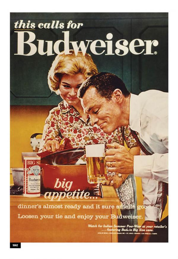 Bia Budweiser vẽ lại những hình quảng cáo phân biệt giới từ hồi thập niên 50 - 60 Bia Budweiser vẽ lại những hình quảng cáo phân biệt giới từ hồi thập niên 50 - 60