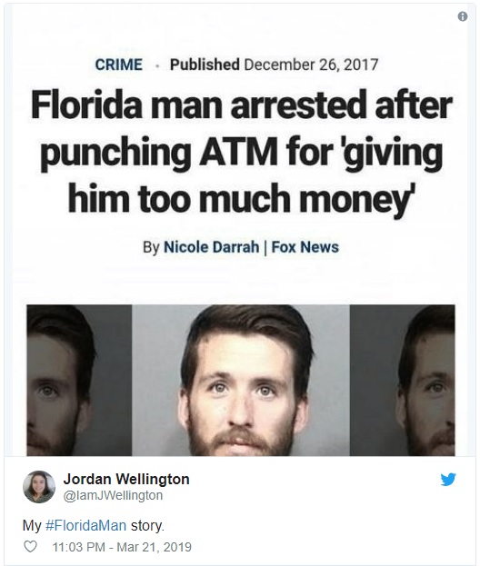 Cùng trào lưu 'Florida Man', khám phá xem độ khìn khìn của bạn là kiểu người Florida nào? Cùng trào lưu 'Florida Man', khám phá xem độ khìn khìn của bạn là kiểu người Florida nào?