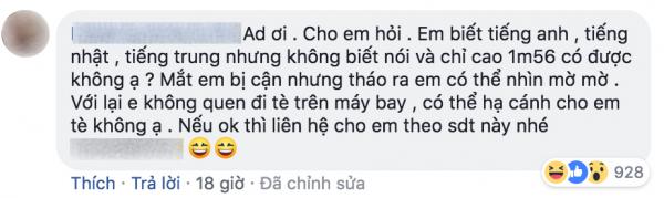 Thông báo ứng tuyển tiếp viên hàng không bỗng trở thành nơi 'rải muối' cho vô số bình luận Thông báo ứng tuyển tiếp viên hàng không bỗng trở thành nơi 'rải muối' cho vô số bình luận